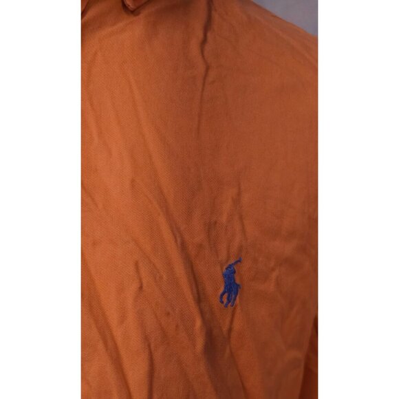 Ralph Lauren Blake Mens Large Sun Washed Orange Button Down Long Sleeve Shirt - Picture 4 of 10
